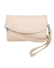 Load image into Gallery viewer, Leather Convertible Crossbody Clutch
