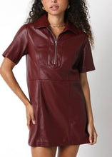 Load image into Gallery viewer, Kristen Faux Leather Dress
