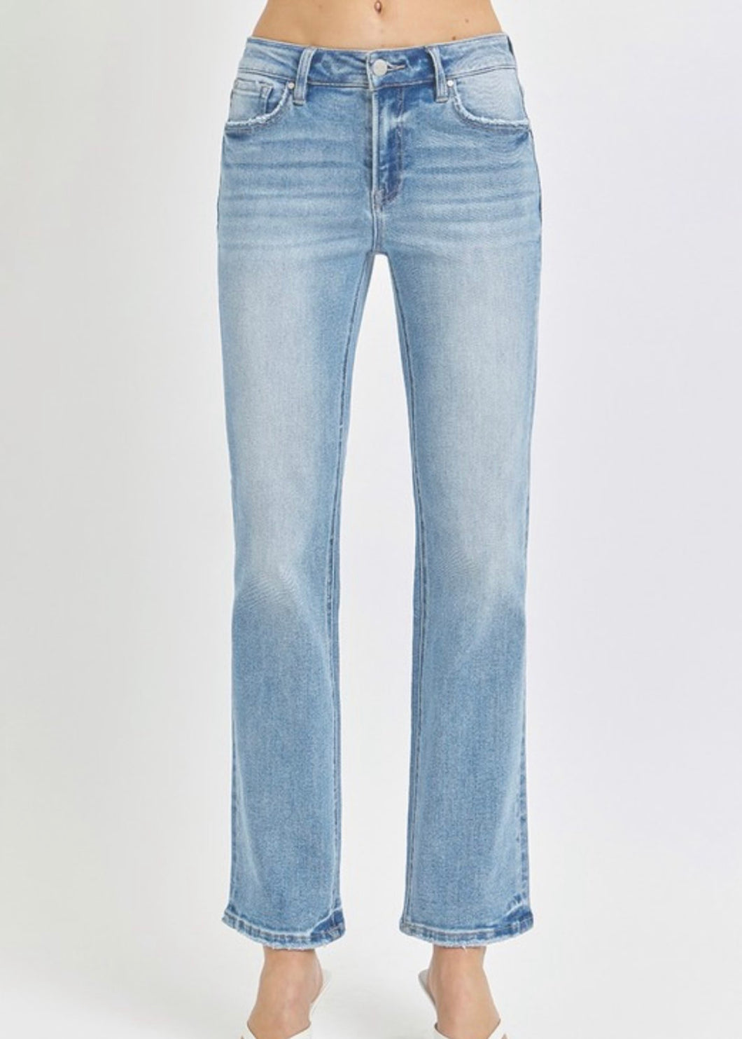 Risen Light Wash Straight Leg Jean