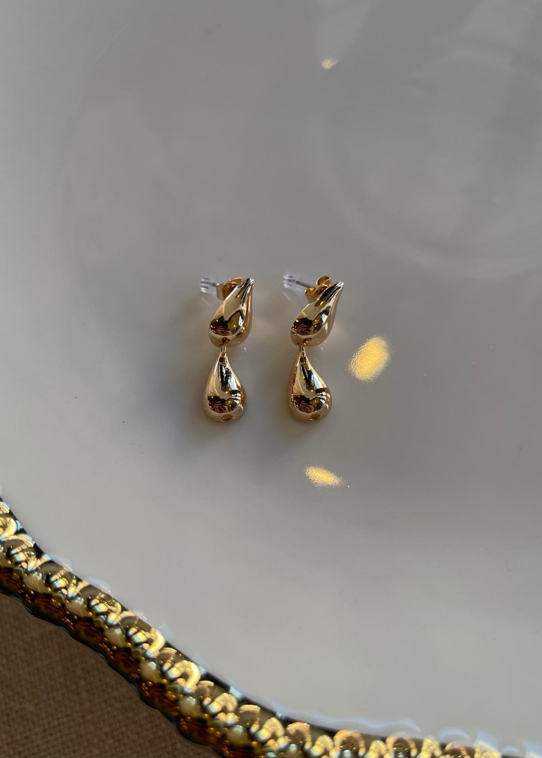 Tiered Teardrop Earrings