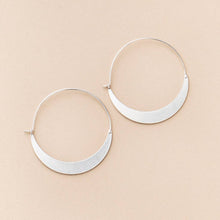 Load image into Gallery viewer, Crescent Hoop Refined Earring
