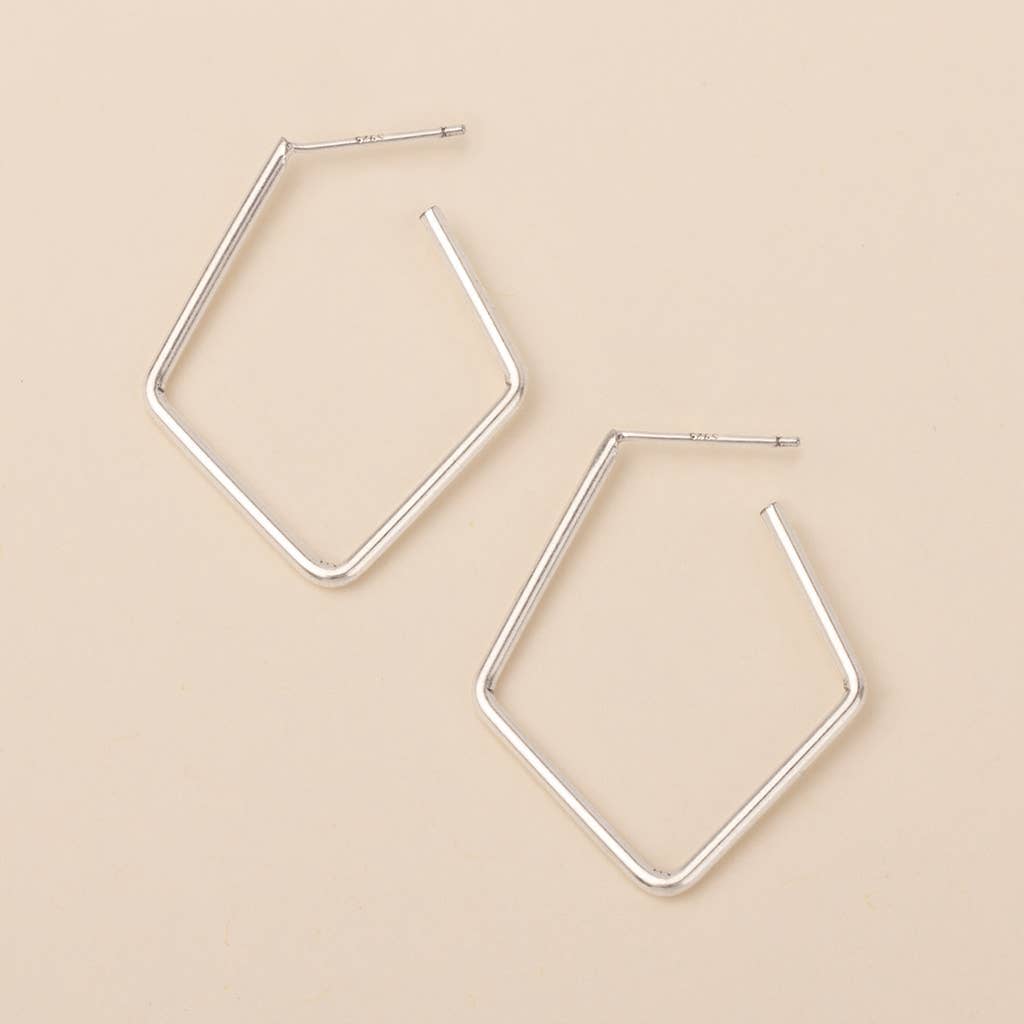 Orion Diamond Hoop Refined Earring