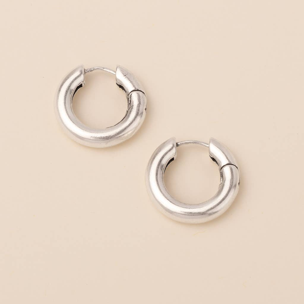 Stellar Hoop Refined Earring