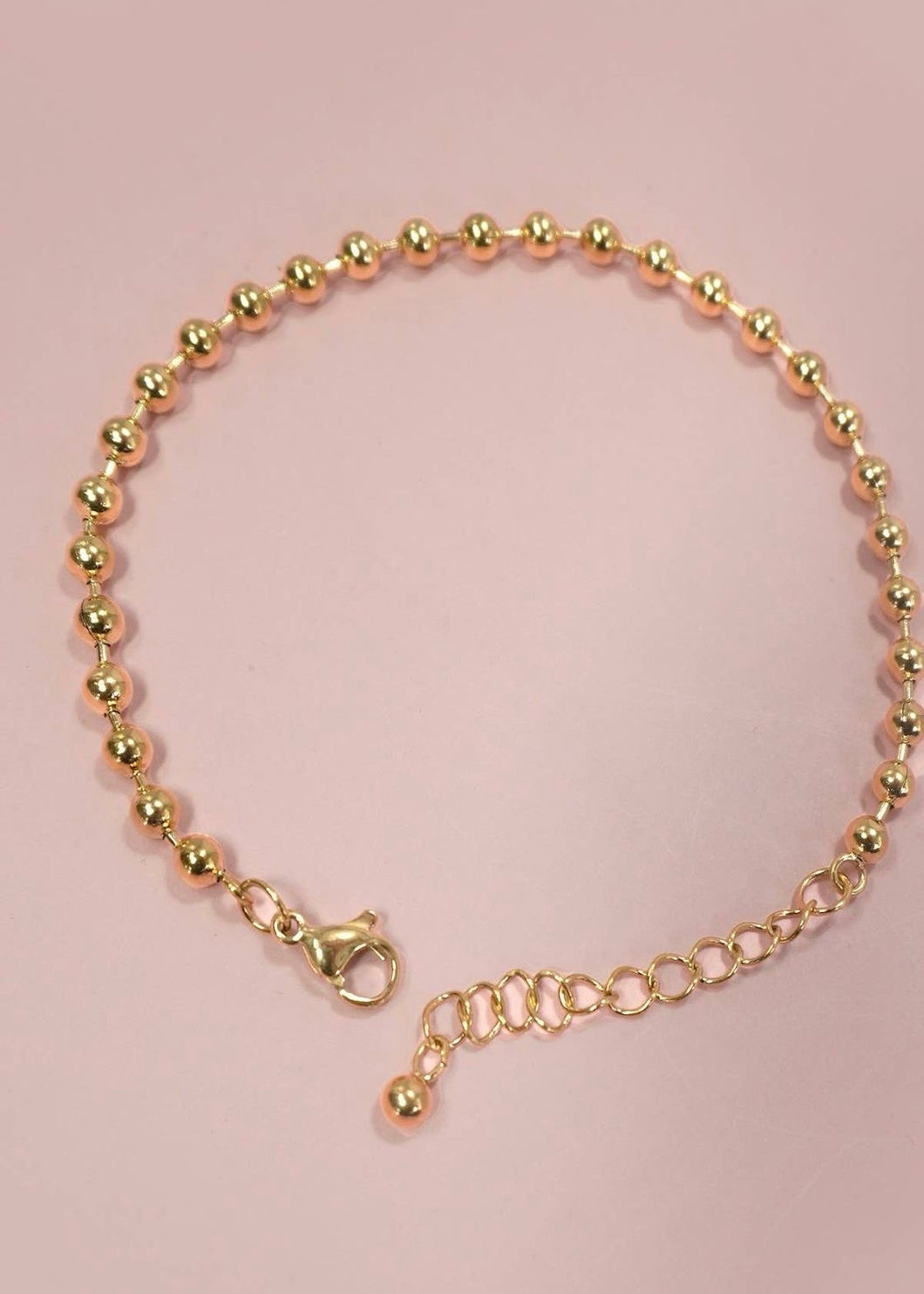 18K Stainless Steel Ball Chain Bracelet