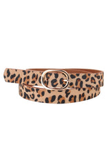 Load image into Gallery viewer, Leopard Print Calf Hair Belt
